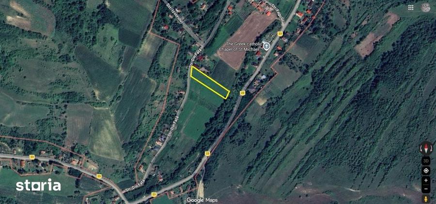 Teren de 1900 mp, în Țaga