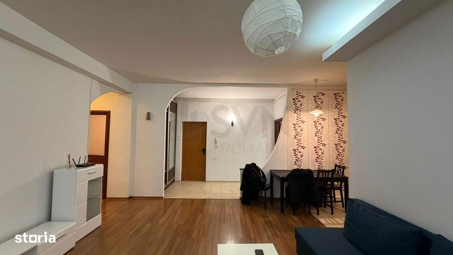 Apartament cu 3 camere semidecomandat în Central
