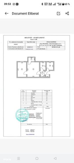 Apartament cu 2 camere în Central