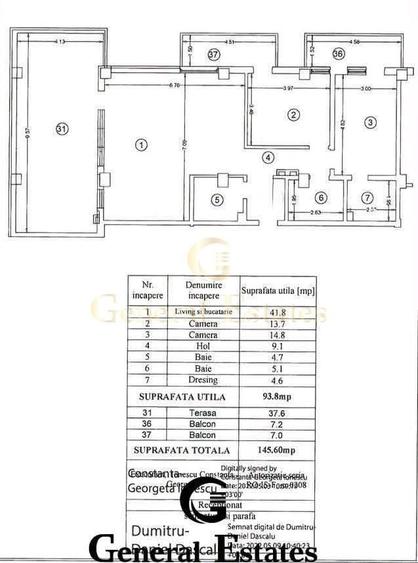Apartament cu 3 camere decomandat, mobilat în Valea Lupului