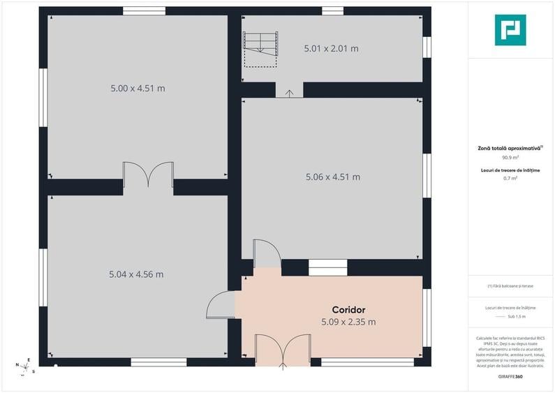 Casă cu 2 camere cu Teren 17681 Mp în Almaș