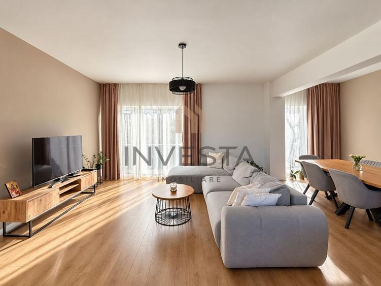 Apartament cu 3 camere semidecomandat, mobilat în Mărăști