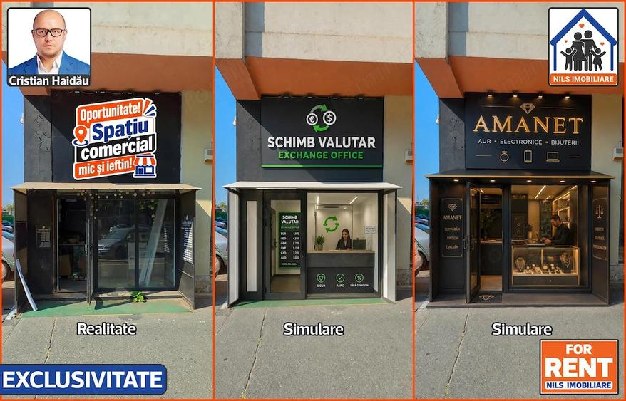Spațiu comercial, de 5 mp, în Ștefan cel Mare