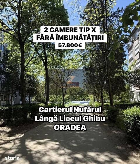 Apartament cu 2 camere semidecomandat în Nufărul