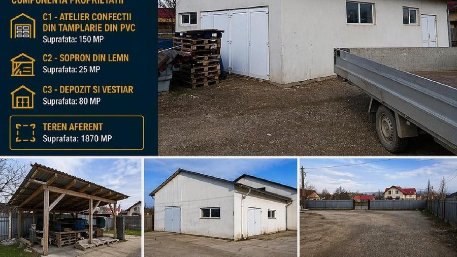 Spațiu industrial, de 255 mp, în Nord