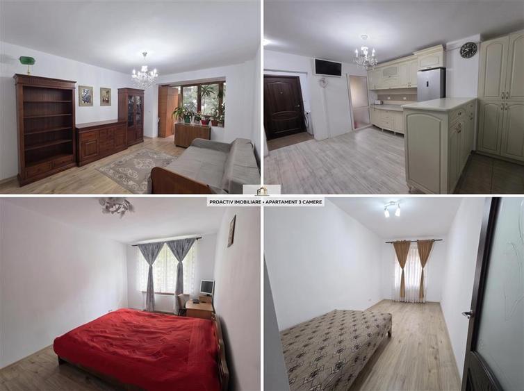 Apartament cu 3 camere decomandat, mobilat în George Enescu