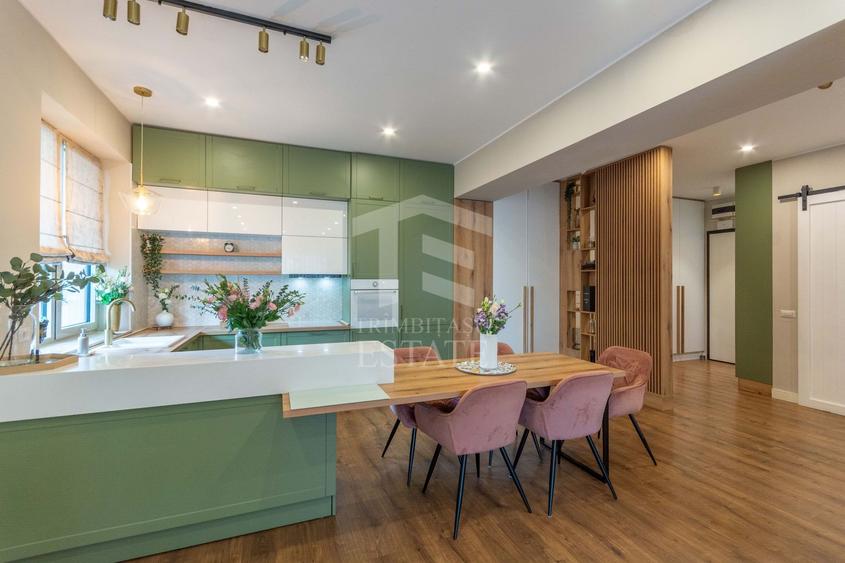 Apartament cu 3 camere decomandat, mobilat în Domenii