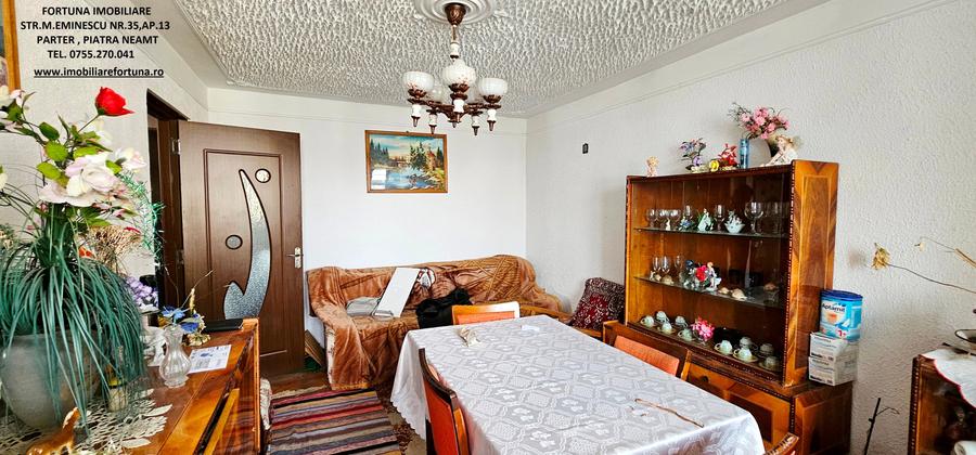 Apartament cu 3 camere semidecomandat în Calea Romanului