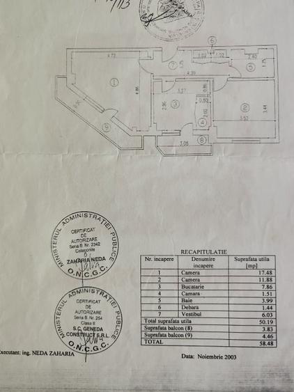 Apartament cu 2 camere decomandat, mobilat în 13 Septembrie