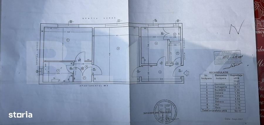 Apartament cu 2 camere decomandat în Brazda lui Novac