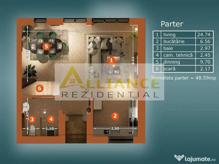 Casa 5 camere tip DUPLEX - 4 bai Terasa + Curte 250 MP - 15