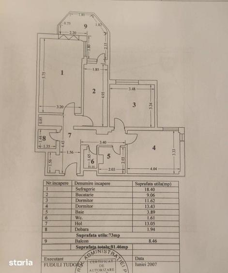 Apartament cu 3 camere în Faleza Nord