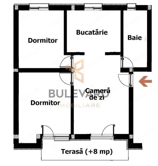Apartament cu 3 camere semidecomandat în Apahida