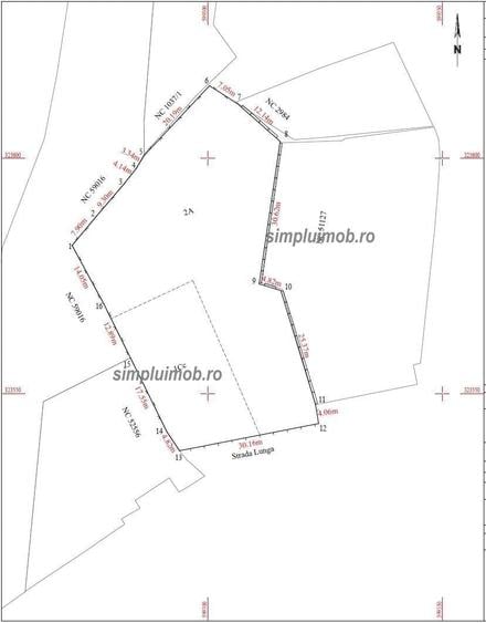 Teren de 2400 mp, în Glina