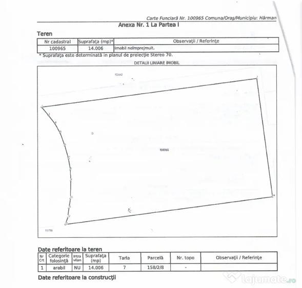 Teren de 20300 mp, în Lunca Calnicului