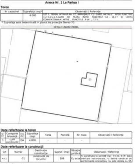 Teren Construcții intravilan de 4000 mp, în Berceni
