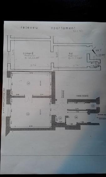 Apartament cu 3 camere semidecomandat în Ultracentral