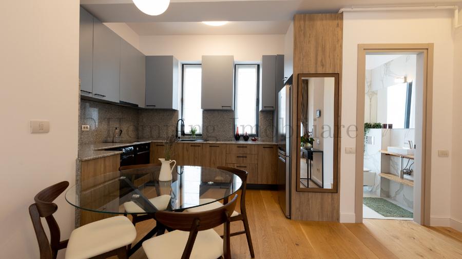 Apartament cu 2 camere semidecomandat, mobilat în Herăstrău