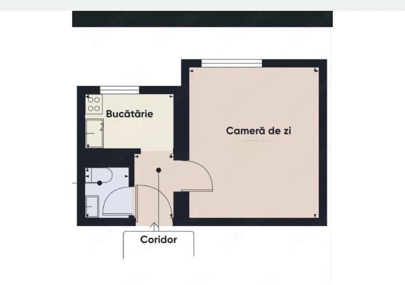 Garsonieră decomandată în Central