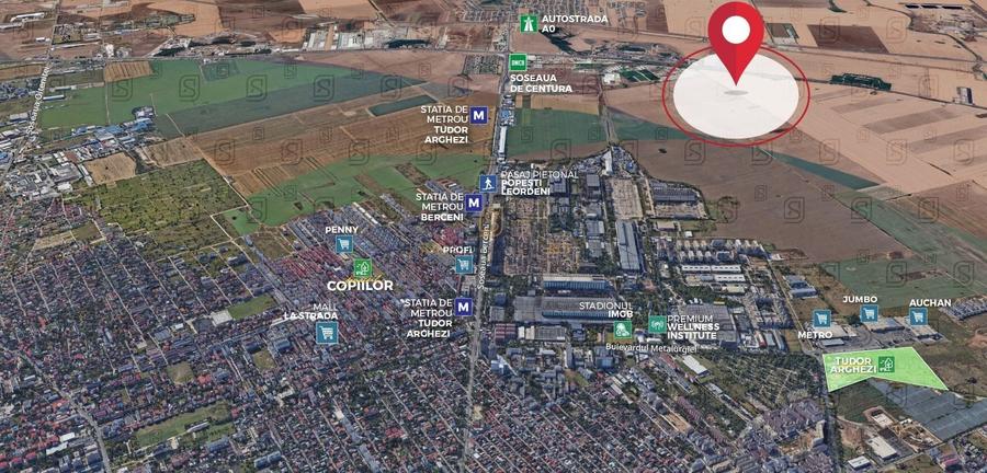 Teren Construcții intravilan de 4900 mp, în Jilava