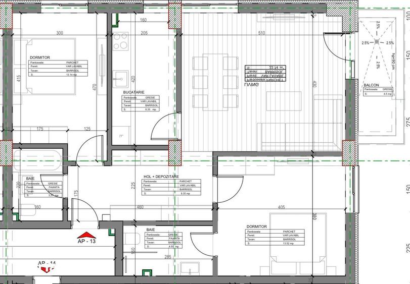 Apartament cu 3 camere în Inel I