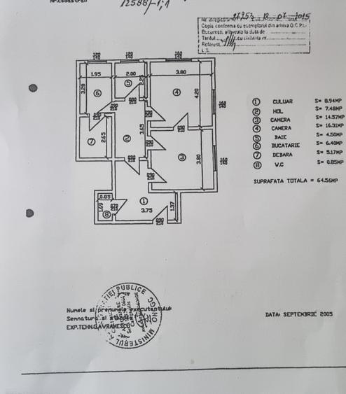 Apartament cu 2 camere decomandat în Știrbei Vodă