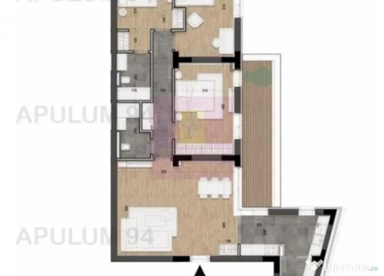 Apartament cu 4 camere decomandat în Ultracentral