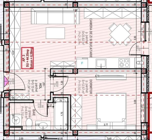 Apartament cu 2 camere în Șelimbăr