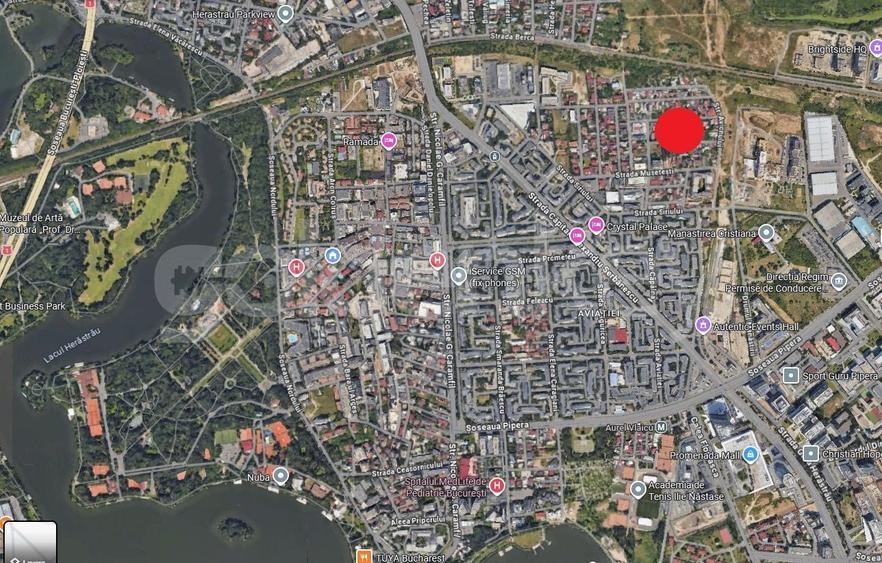 Teren Construcții intravilan de 500 mp, în Aviației
