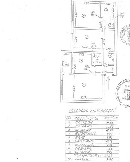 Apartament cu 3 camere decomandat, mobilat în Aviației