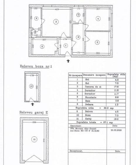 Apartament cu 3 camere decomandat în Tomis II