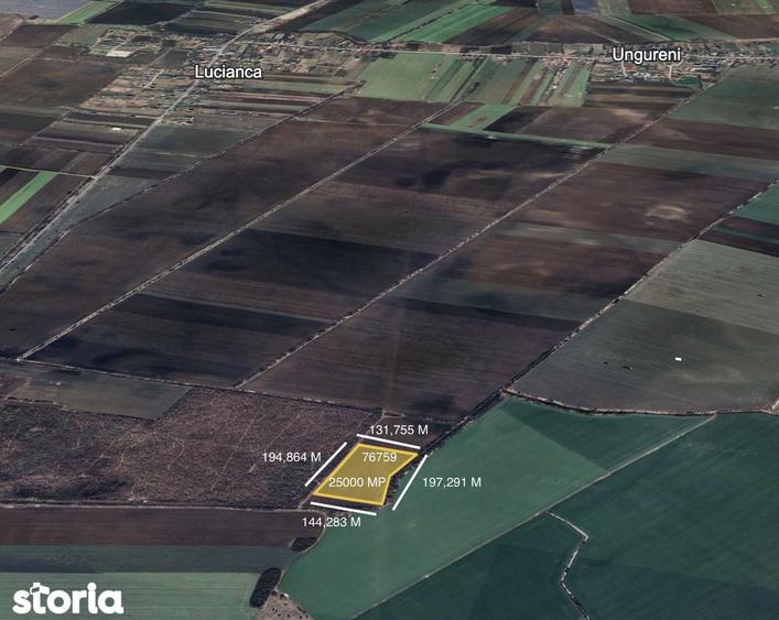 Teren de 25000 mp, în Butimanu