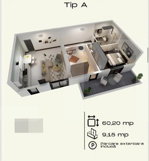 Apartament 3 camere Torontalului, parter, bloc nou - 1