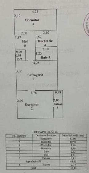 Apartament 3 camere Micro 19 CT  bloc aproape de bulevard - 6