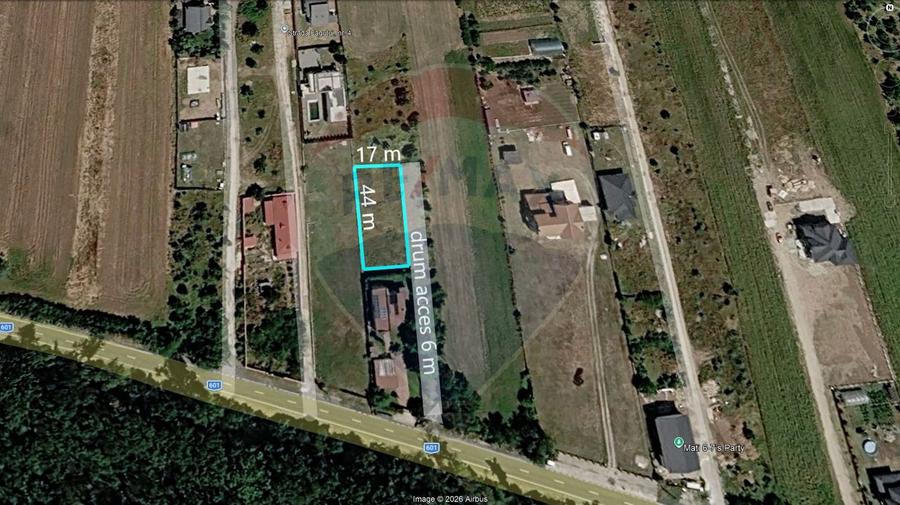 Teren Construcții intravilan de 752 mp, în Bolintin-Deal