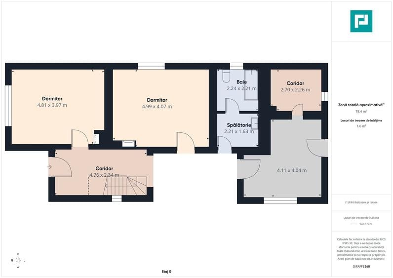 Casă cu 4 camere cu Teren 1368 Mp în Central