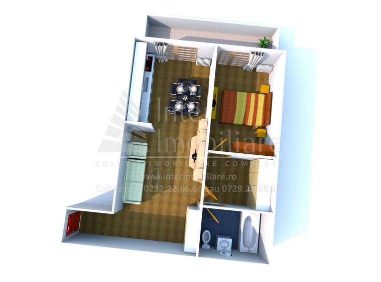 Apartament cu 2 camere semidecomandat în Copou