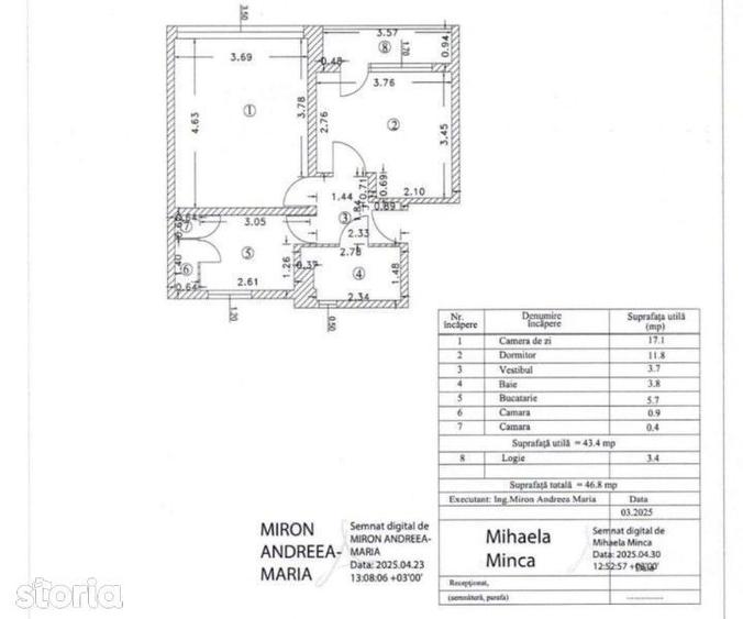 Apartament cu 2 camere decomandat în Cantemir