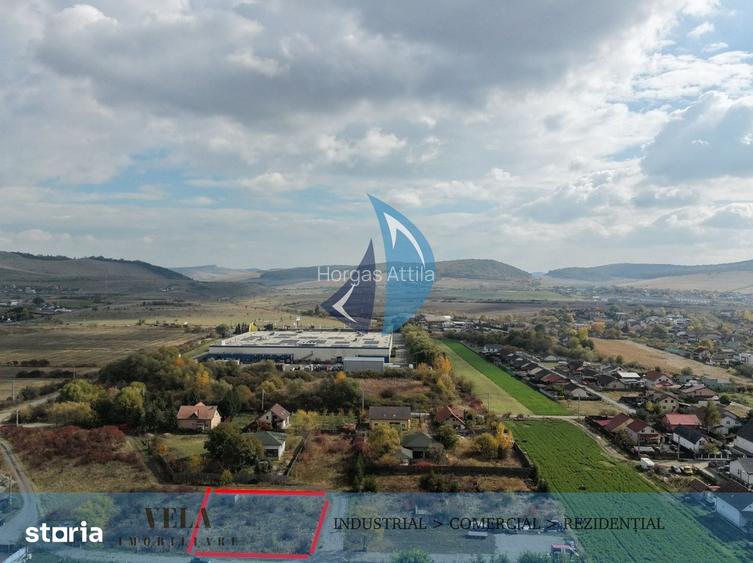 Teren intravilan de 1200 de mp in Ernei zona Selgros.