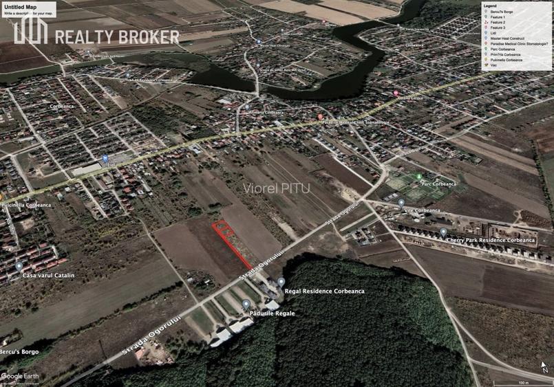 Teren Construcții intravilan de 600 mp, în Corbeanca