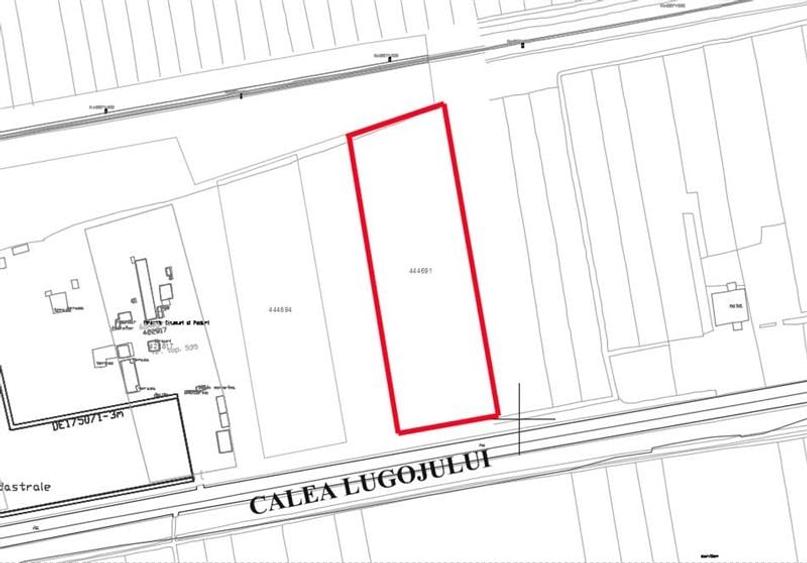 Teren Construcții intravilan de 14710 mp, în Lugojului
