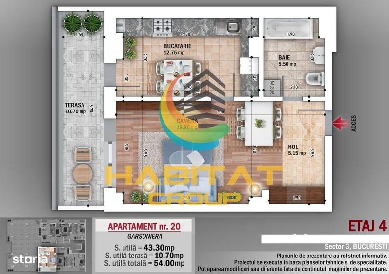 Garsonieră decomandată în Sălăjan