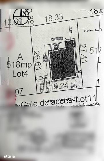 Casă cu 3 camere decomandat cu Teren 518 Mp în Săbăreni