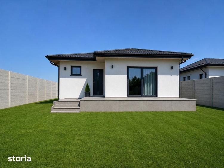 Casa individuala noua, 4 camere, 102 mp utili, teren 330 mp Str. O - 7