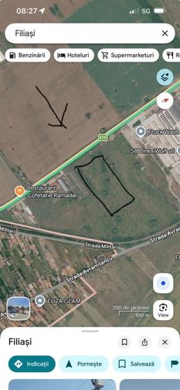 Teren Construcții extravilan de 15800 mp, în Exterior Nord