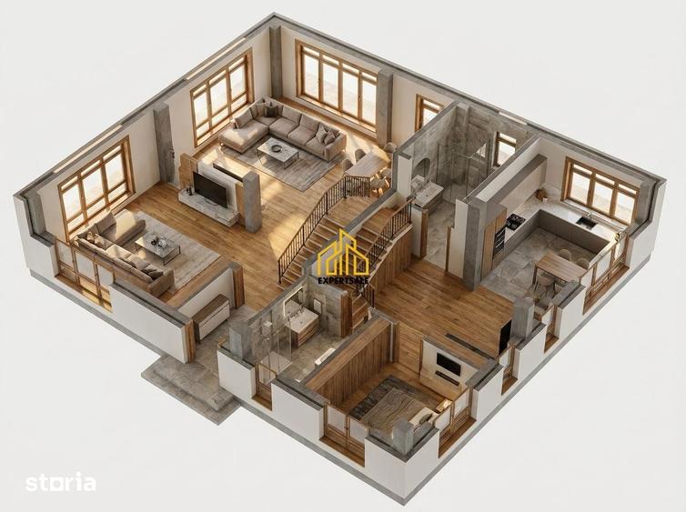 Casă cu 3 camere cu Teren 250 Mp în Central