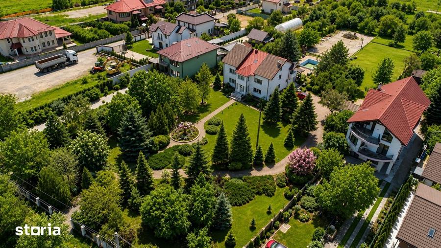 Casă cu 10 camere cu Teren 8000 Mp în Ciorogârla