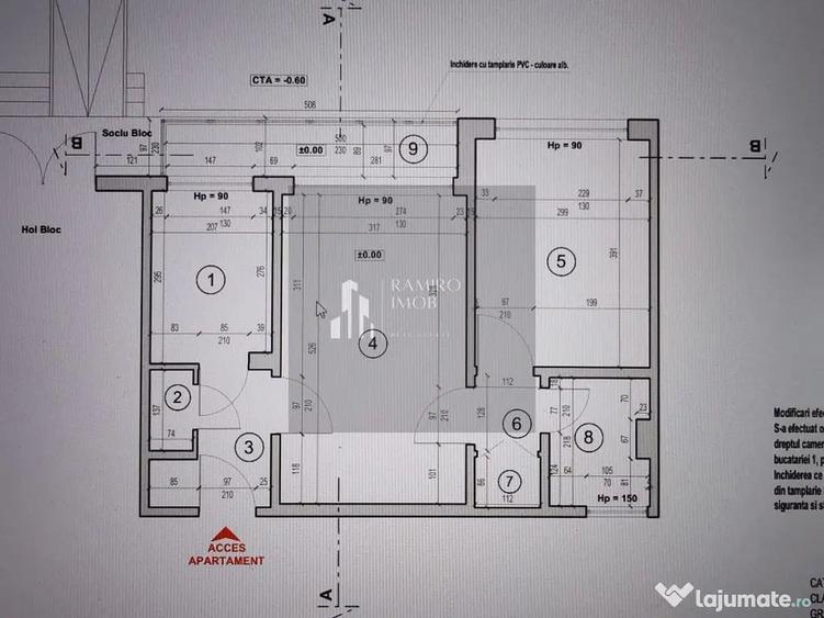 Apartament cu 2 camere nedecomandat în Liviu Rebreanu