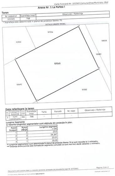 Teren Construcții intravilan de 800 mp, în Exterior Est