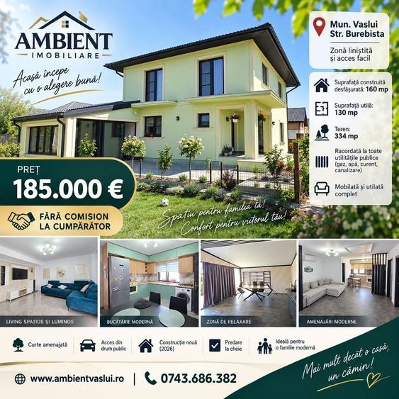Casă individuală cu 5 camere cu Canalizare în Central